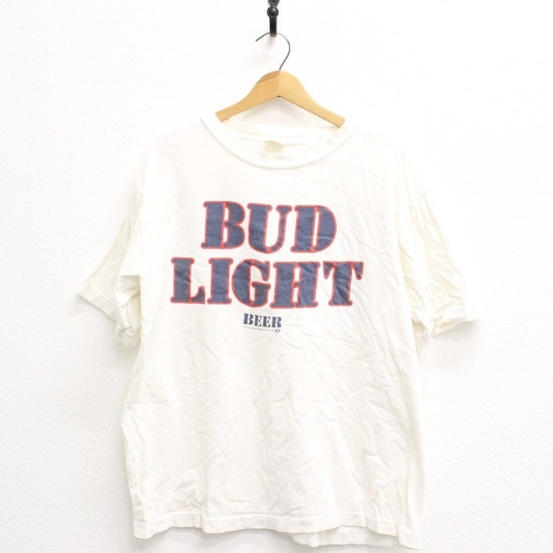 Vintage Bud Light Beer Staff T Shirt XL