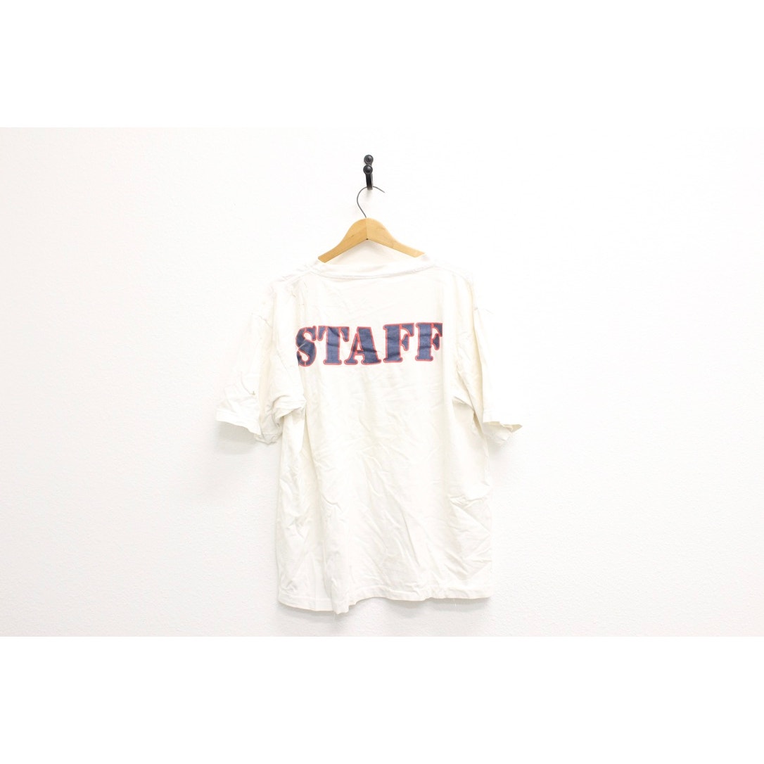 Vintage Bud Light Beer Staff T Shirt XL