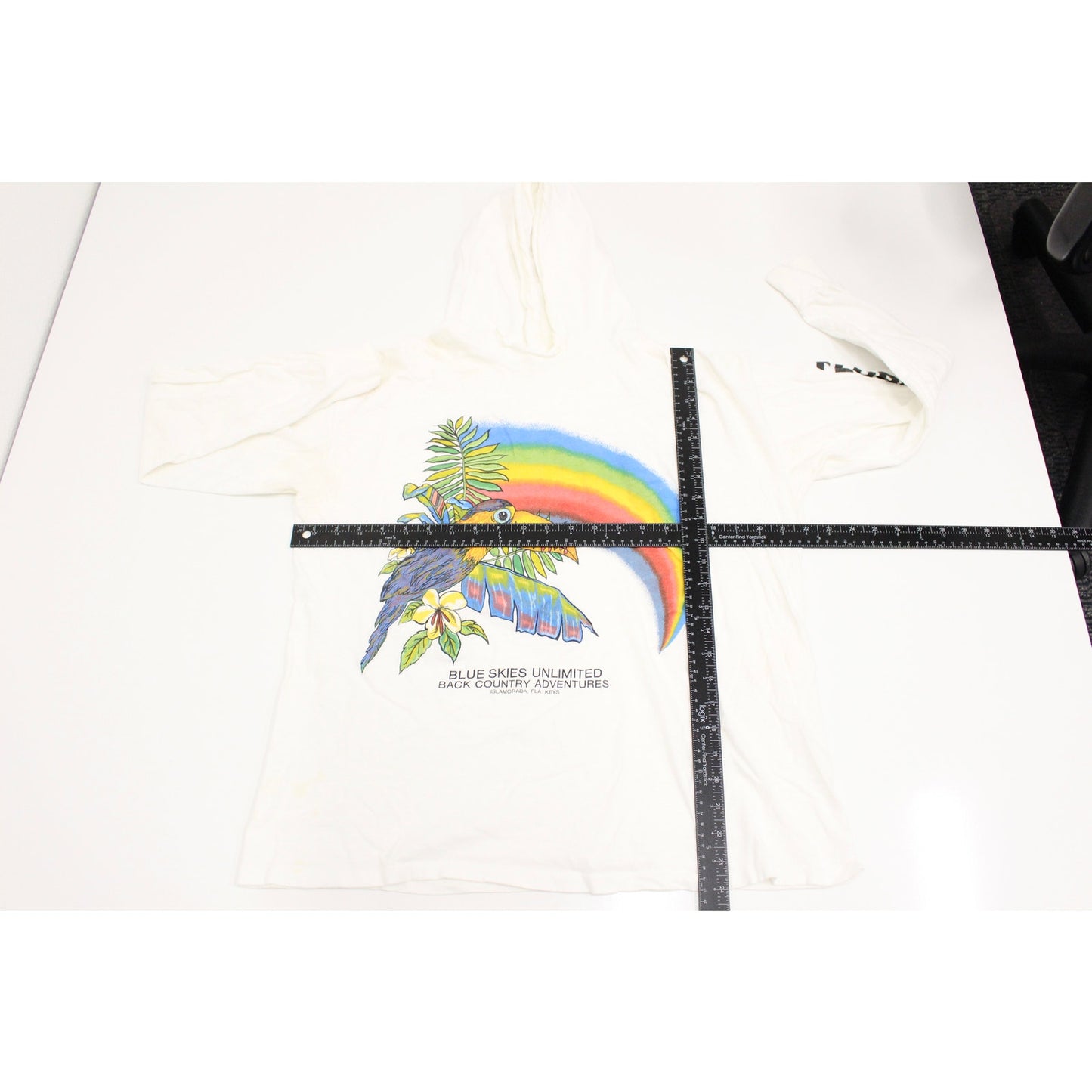 Vintage Islamorada Florida Keys Tucan Hooded Long Sleeve T Shirt XL