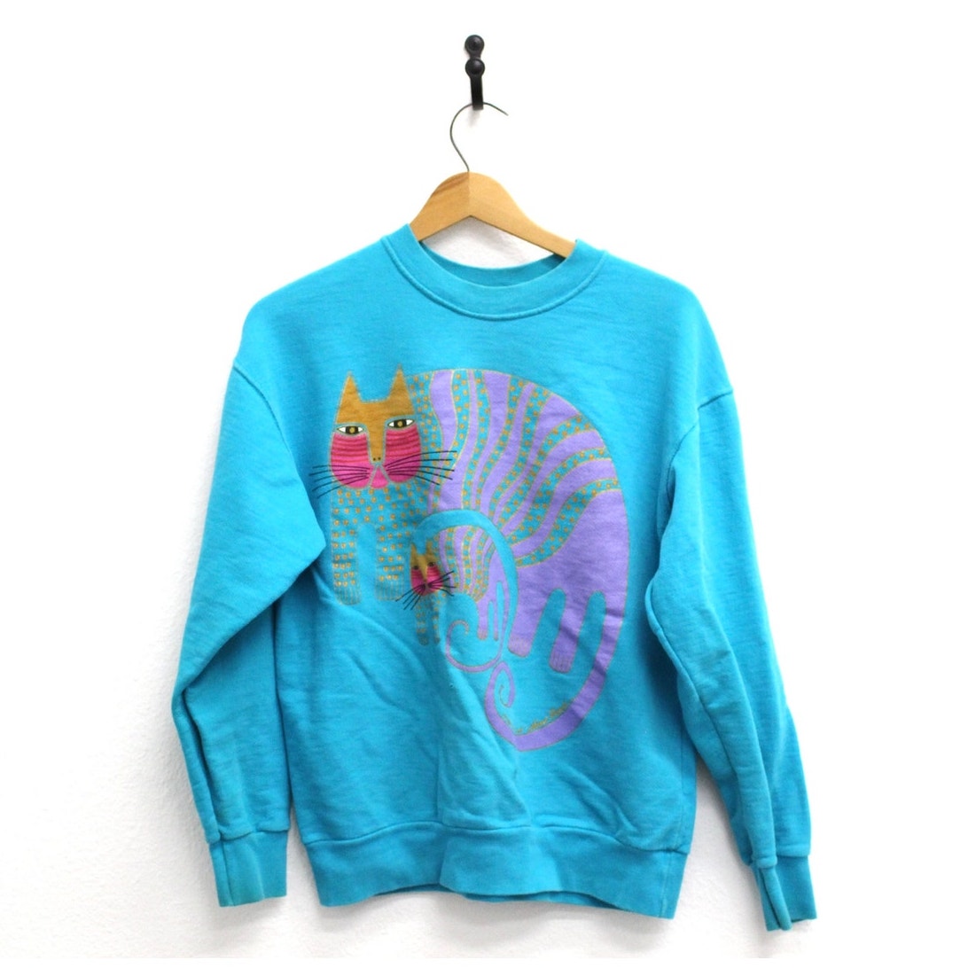 Vintage Laurel Burch Cats Sweatshirt Medium