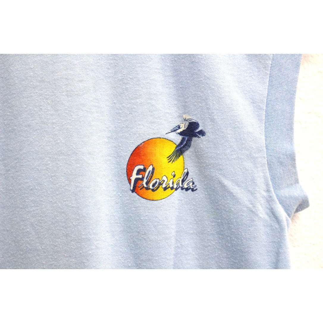Vintage Florida Seagulls Tank T Shirt Medium