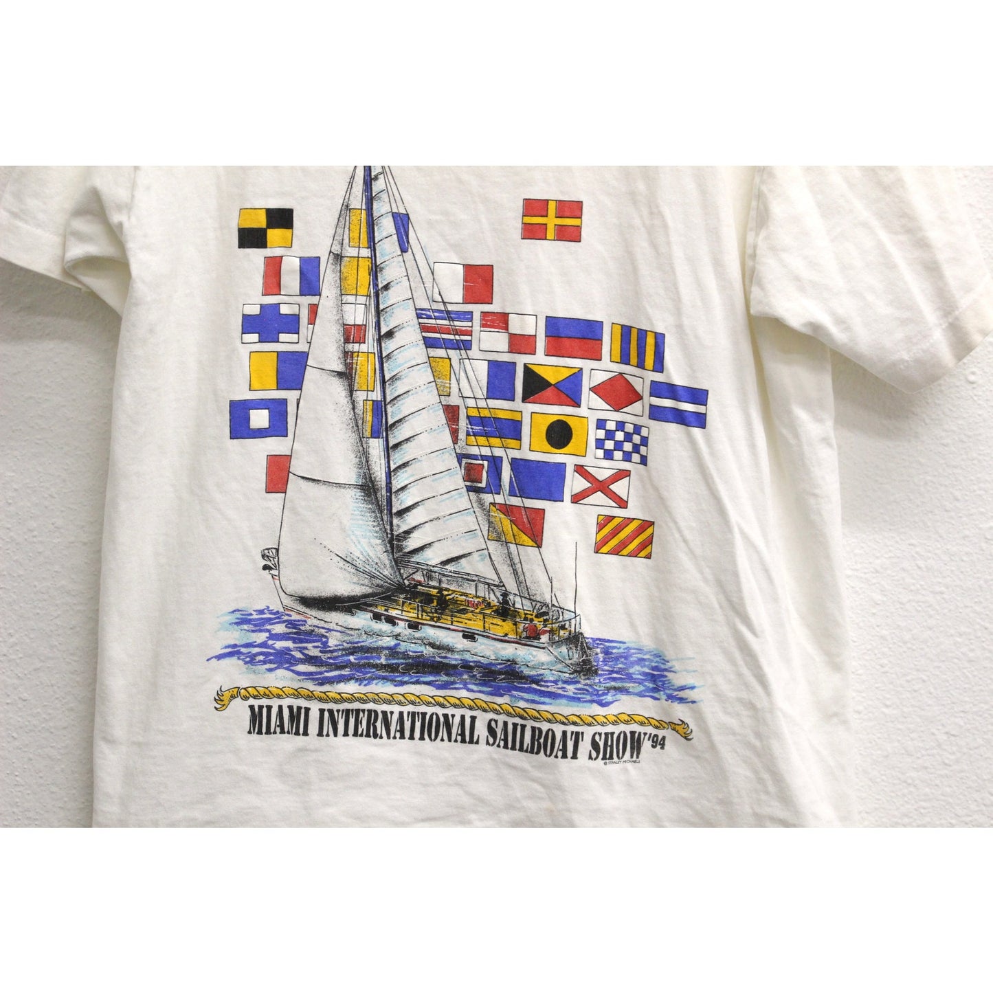 Vintage Miami International Sailboat Show 1994 T Shirt Large