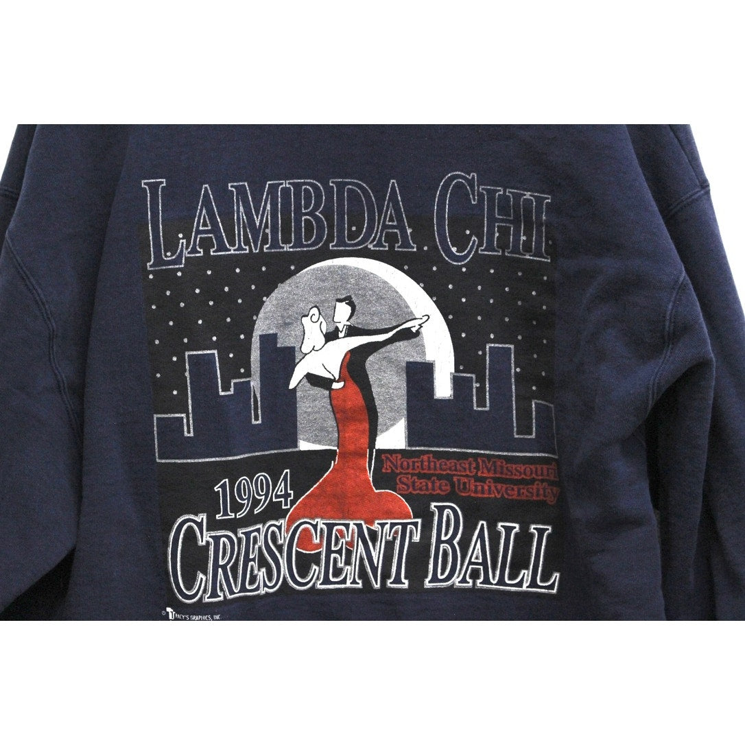 Vintage Northeast Missouri State University Lambda Chi Fraternity Sweatshirt XL