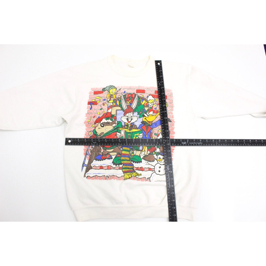 Vintage Looney Tunes Christmas Caroling Sweatshirt Large