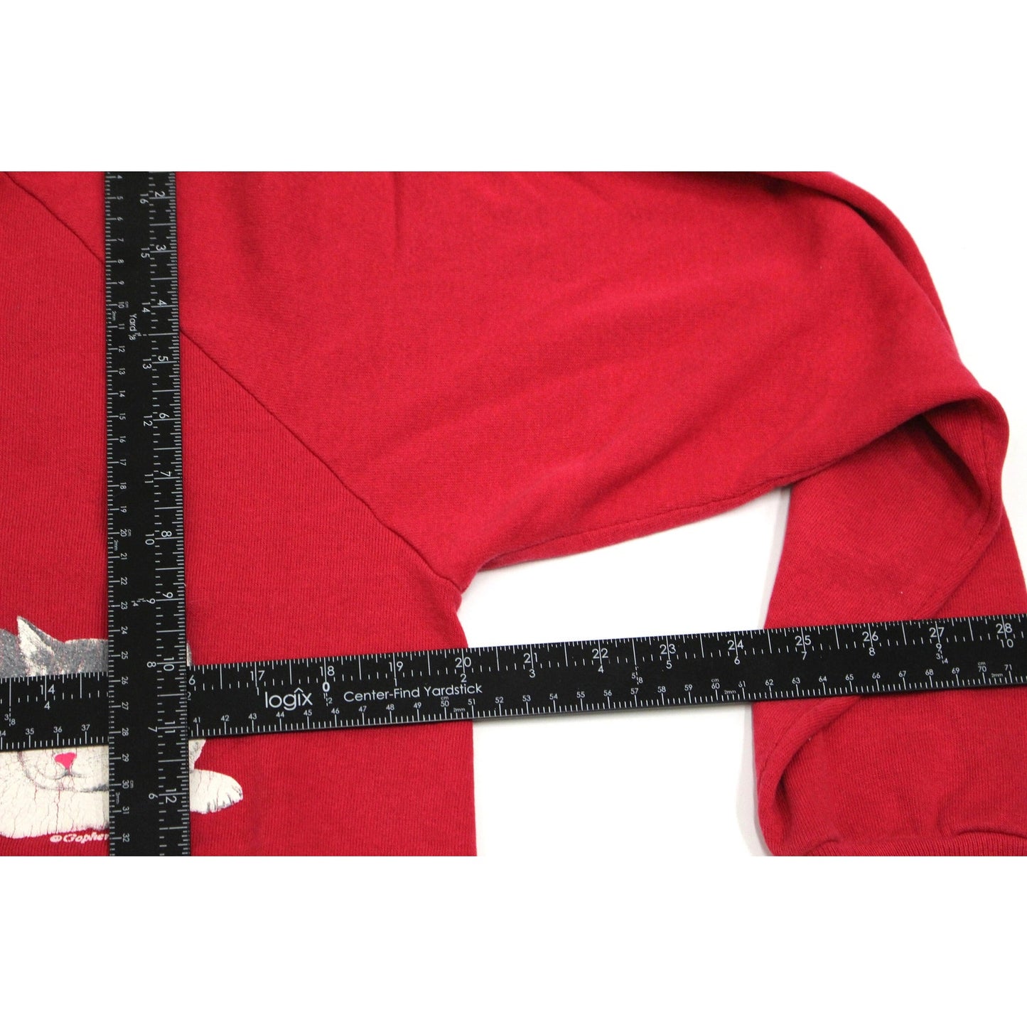 Vintage Kitty Cats Ball of Yarn Collared Sweatshirt Large