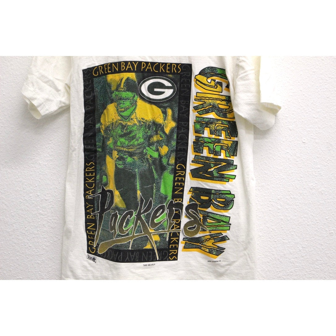 Vintage Green Bay Packers Football T Shirt Medium