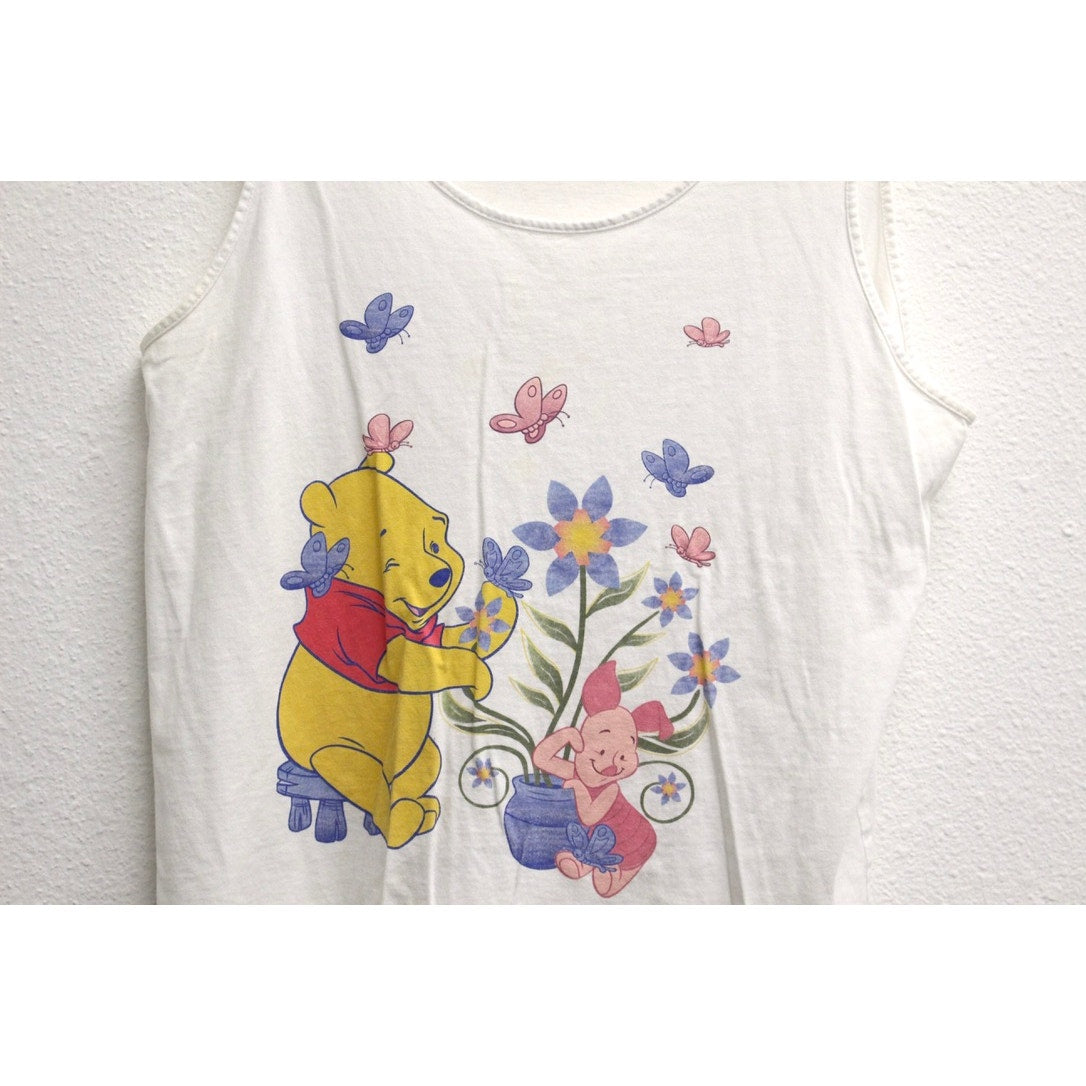 Vintage Disney Winnie the Pooh and Piglet Tank Top Large