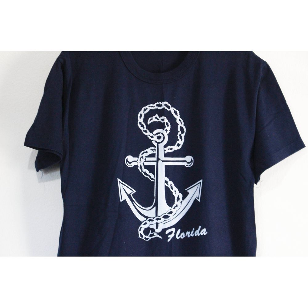 Vintage Florida Anchor Nautical T Shirt Large