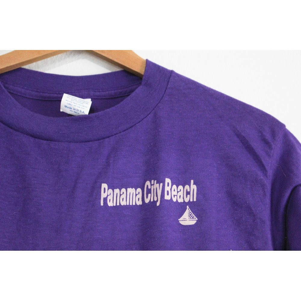 Vintage Panama City Beach Florida Crop Top T Shirt Large