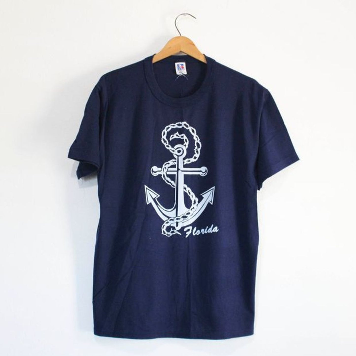 Vintage Florida Anchor Nautical T Shirt Large