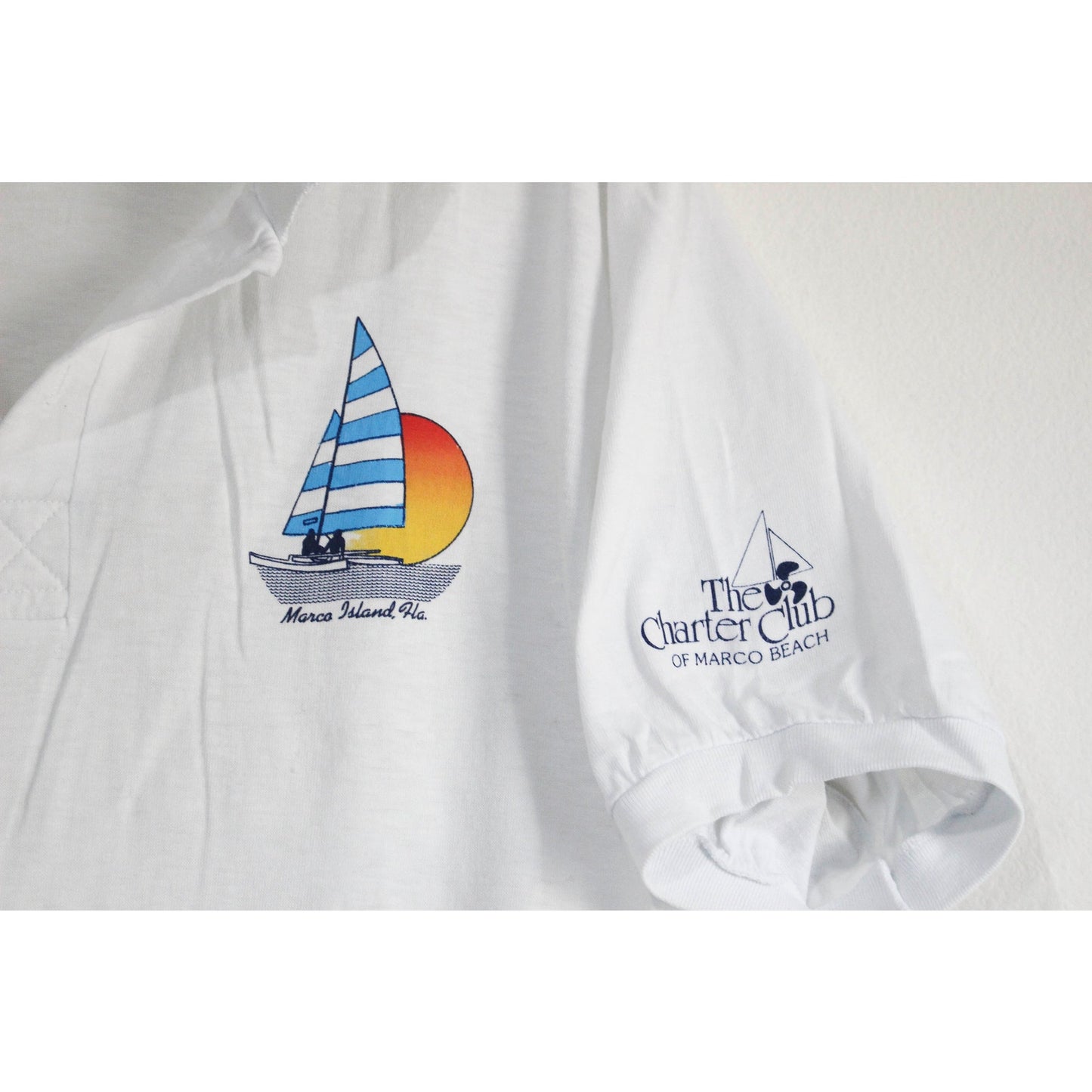 Vintage Marco Island Florida Polo Shirt Large