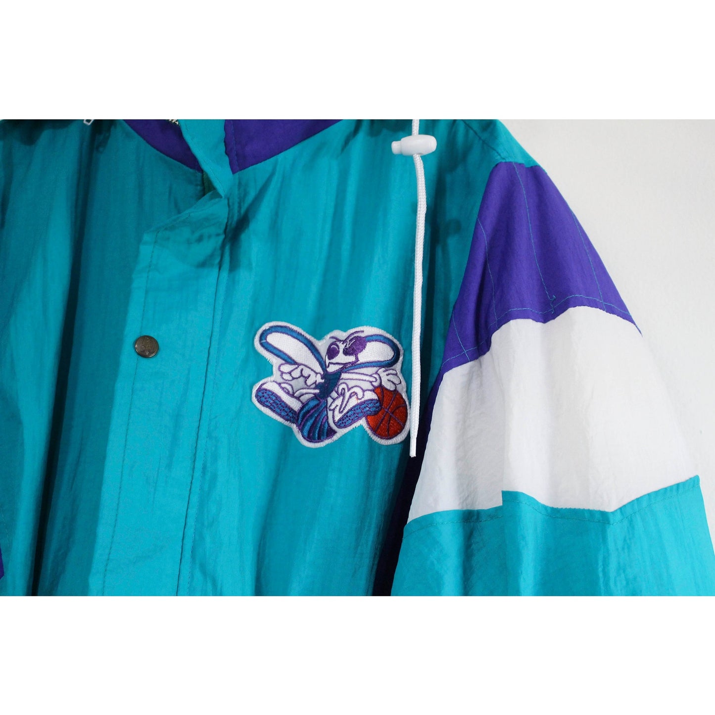 Vintage North Carolina Charlotte Hornets Basketball NBA Starter Jacket Parka XL