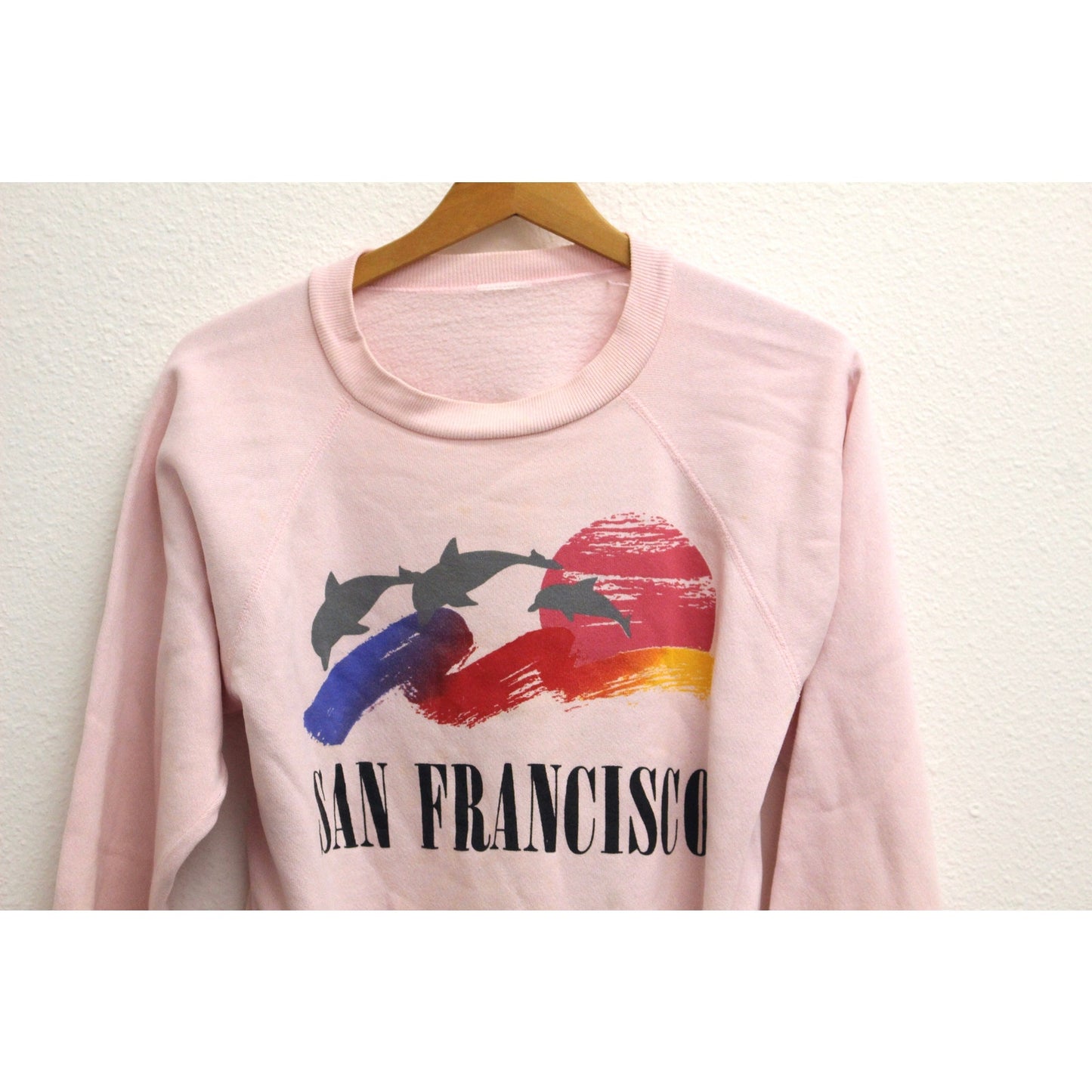 Vintage San Francisco California Dolphin Sunset Sweatshirt Medium