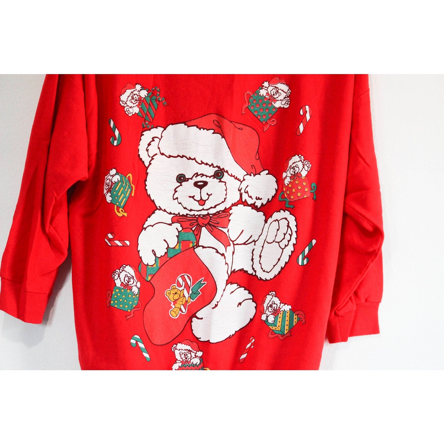 Vintage Teddy Bear Christmas Ugly Sweater Sweatshirt