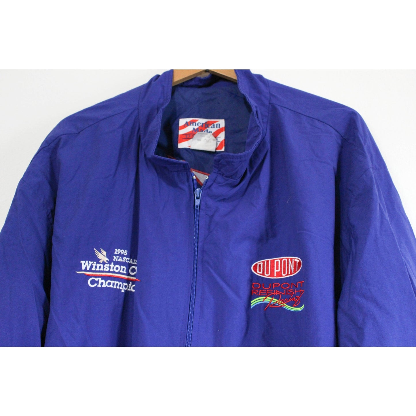 Vintage Dupont Jeff Gordon 1995 Winston Cup Champion Windbreaker Jacket XXL 2XL