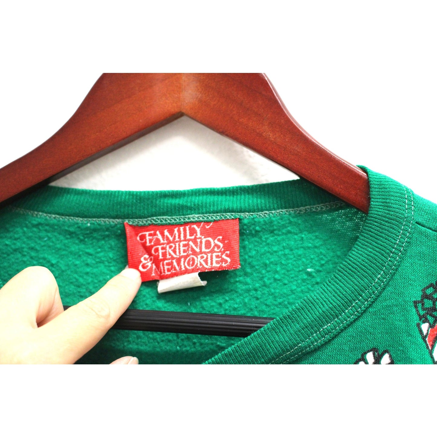 Vintage Ugly Crazy Cat Lady Christmas Sweater Sweatshirt Large
