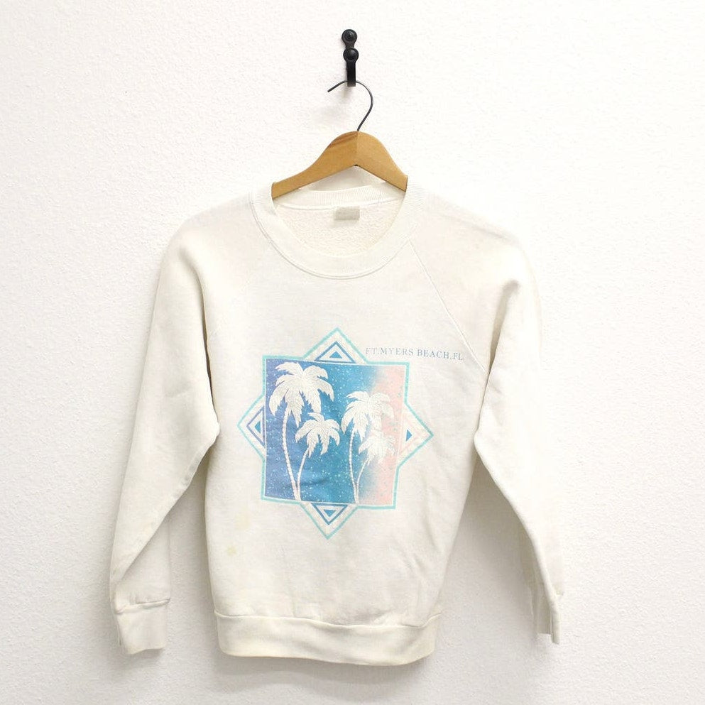 Vintage Fort Myers Beach Florida Sweatshirt Medium