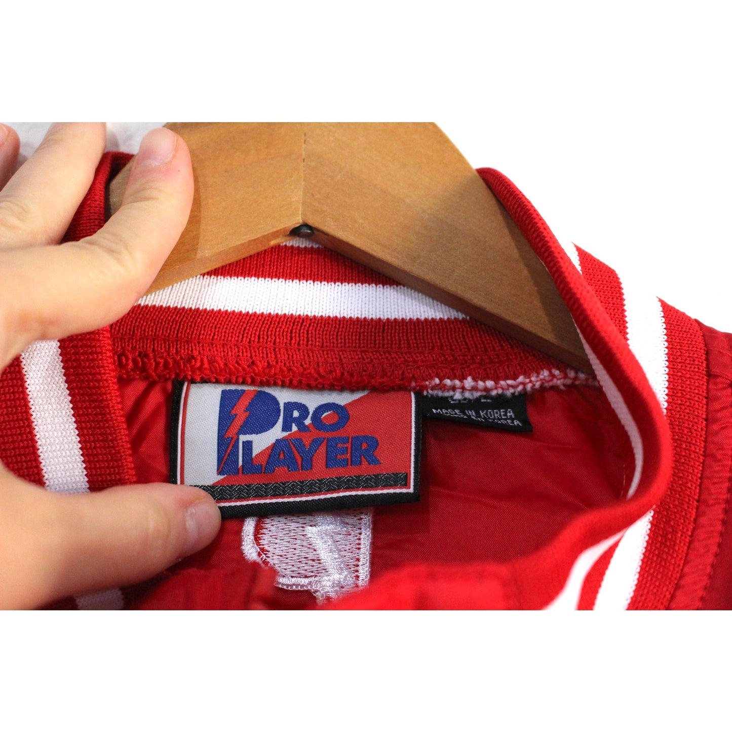 Vintage Detroit Red Wings Hockey Pullover Jacket Large