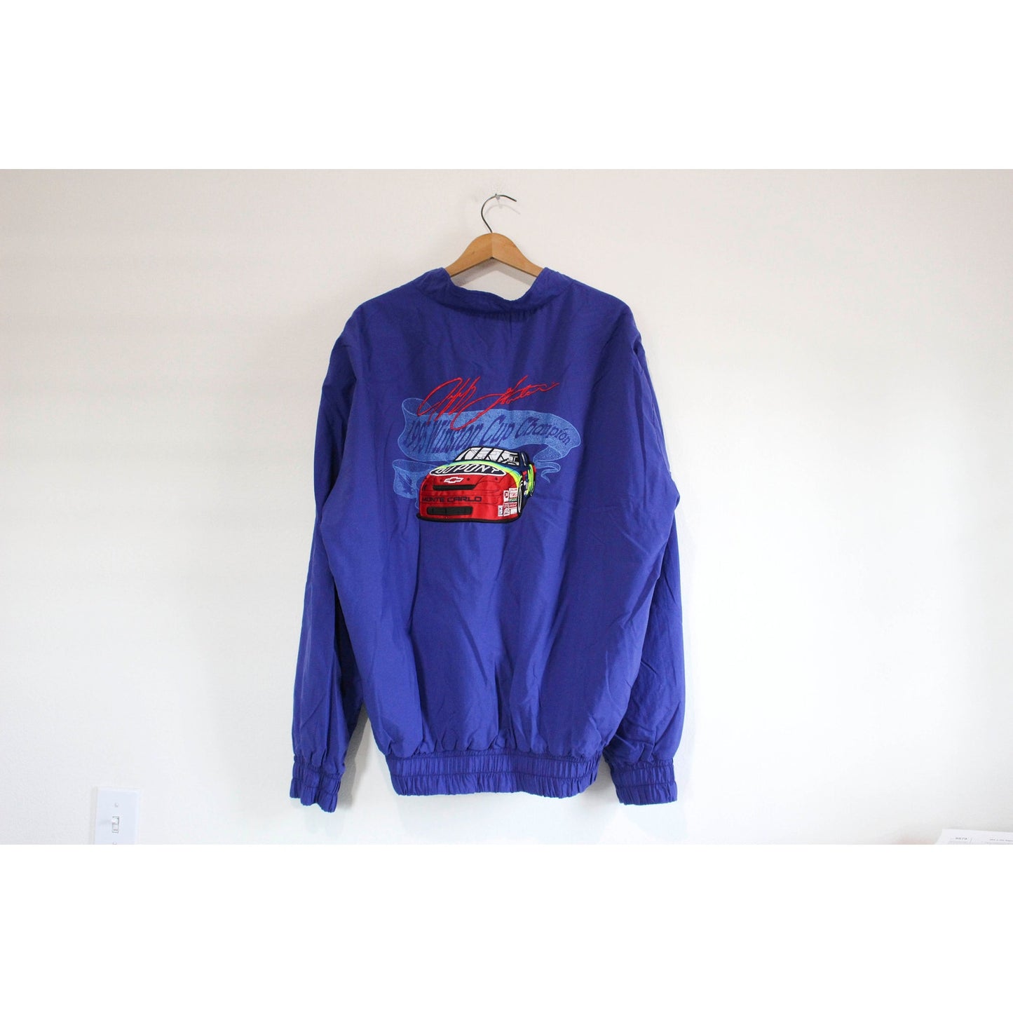 Vintage Dupont Jeff Gordon 1995 Winston Cup Champion Windbreaker Jacket XXL 2XL