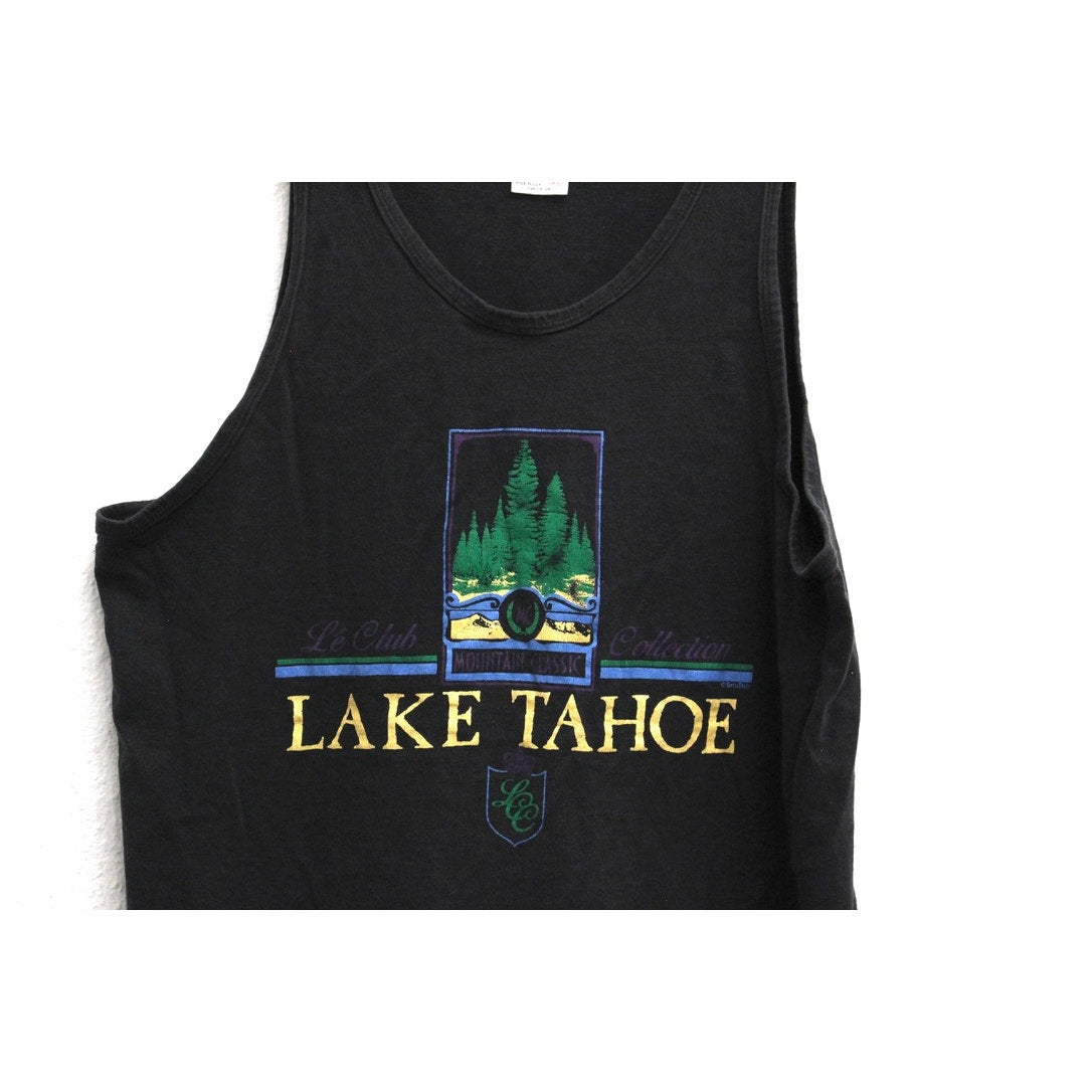 Vintage Lake Tahoe Mountain Classic Tank Top T Shirt XL