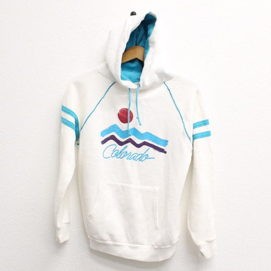 Vintage Colorado Hooded Sweatshirt Medium