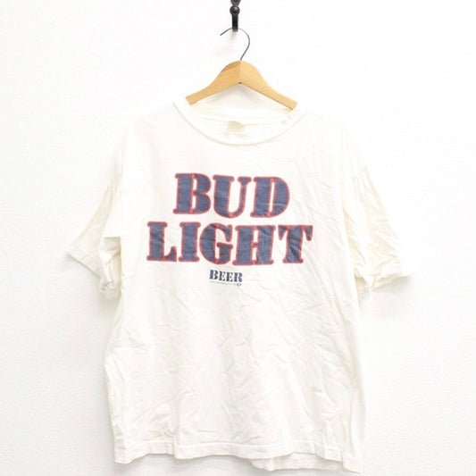 Vintage Bud Light Beer Staff T Shirt XL