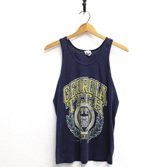 Vintage Georgia Tech Yellow Jackets Tank Top Large