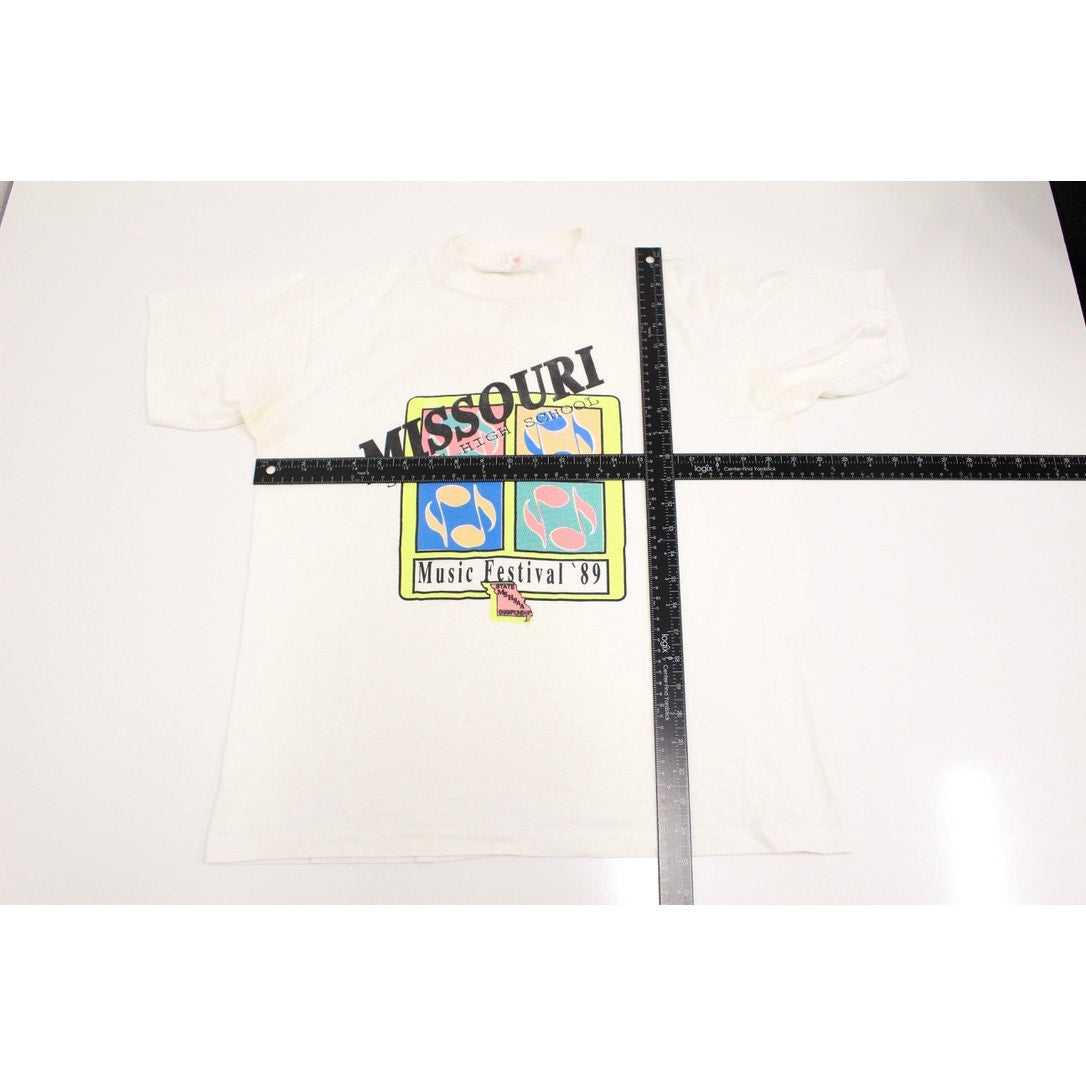 Vintage Missouri State High School Music Festival 1989 T Shirt Large