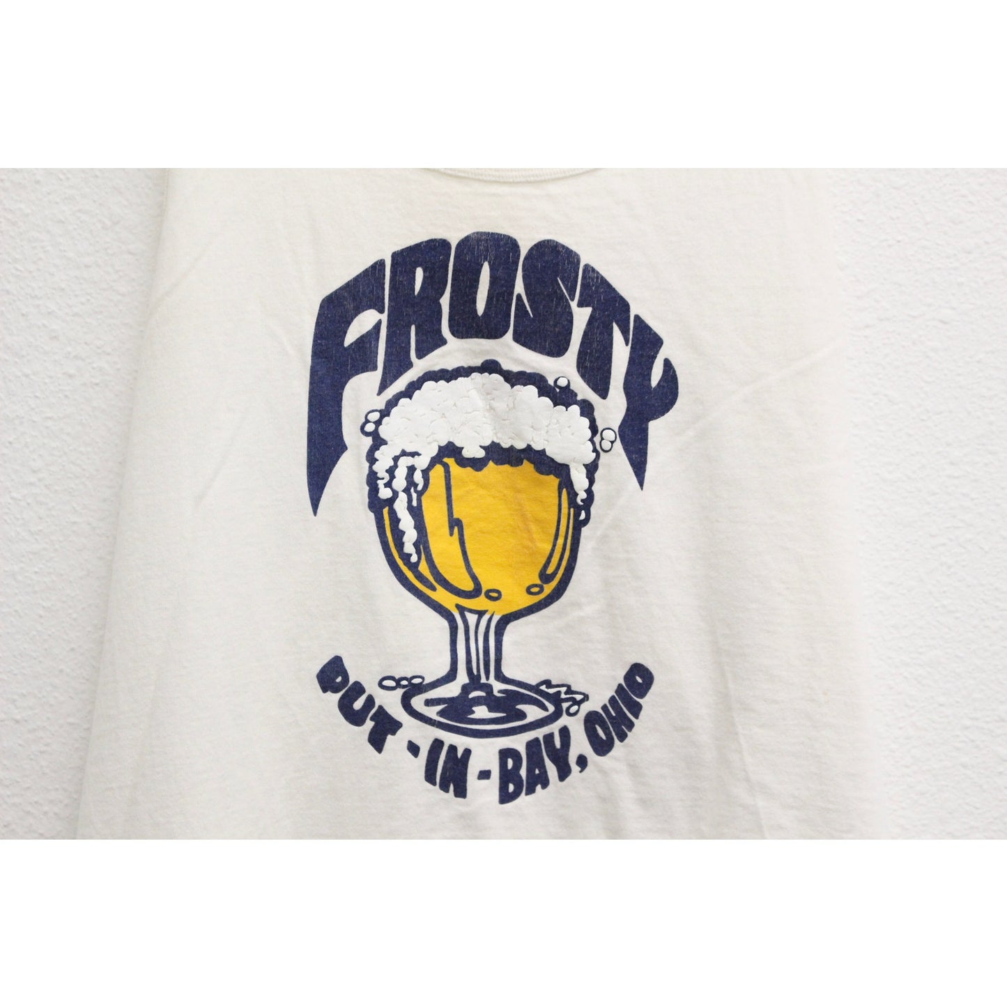 Vintage Put In Bay Ohio Frosty Beer Tank T Shirt XL