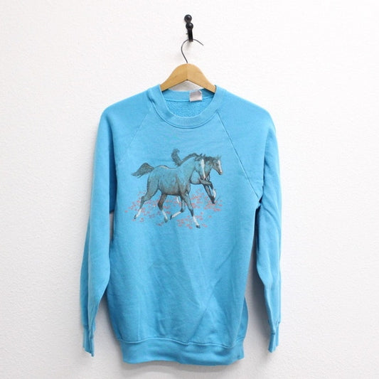 Vintage Horses Sweatshirt Large