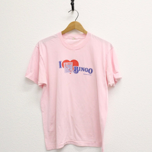 Vintage I Love Bingo T Shirt Large