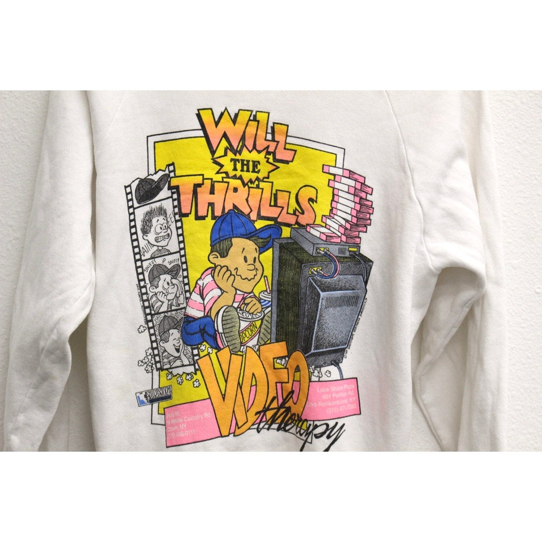 Vintage Will the Thrills Video Therapy Sweatshirt Medium