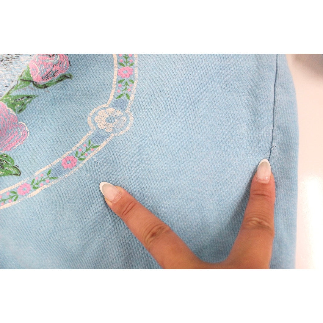 Vintage Floral Kitty Cat Branson Missouri Sweatshirt Medium