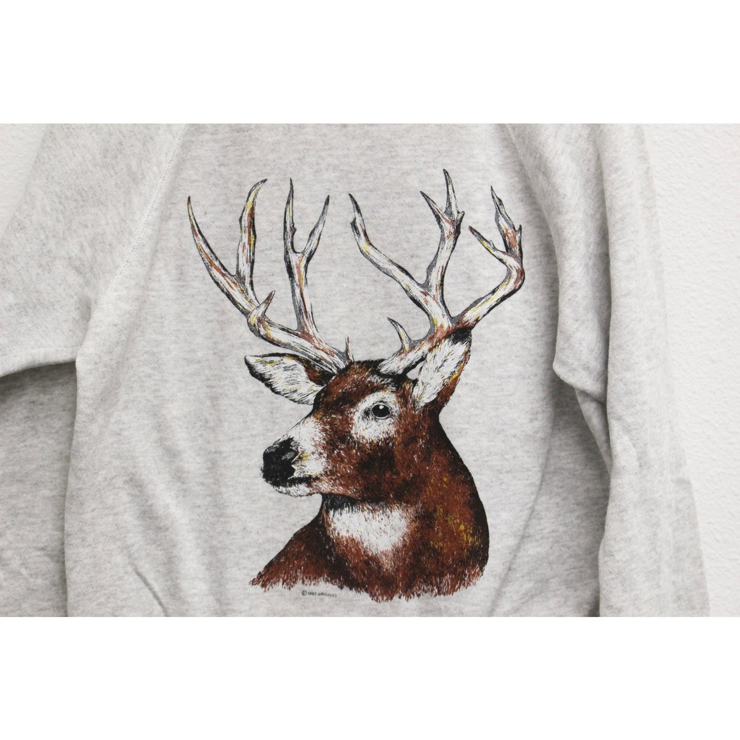 Vintage Stag Buck Wilderness Sweatshirt Large