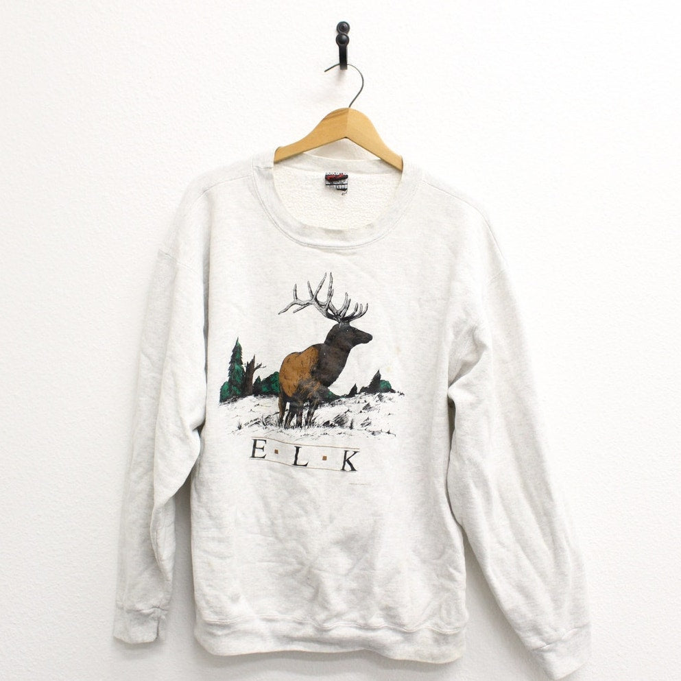 Vintage Elk Sweatshirt Large