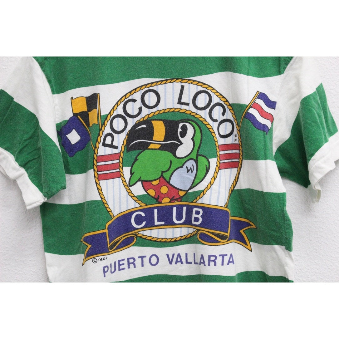 Vintage Poco Loco Club Puerto Vallarta Mexico T Shirt Small