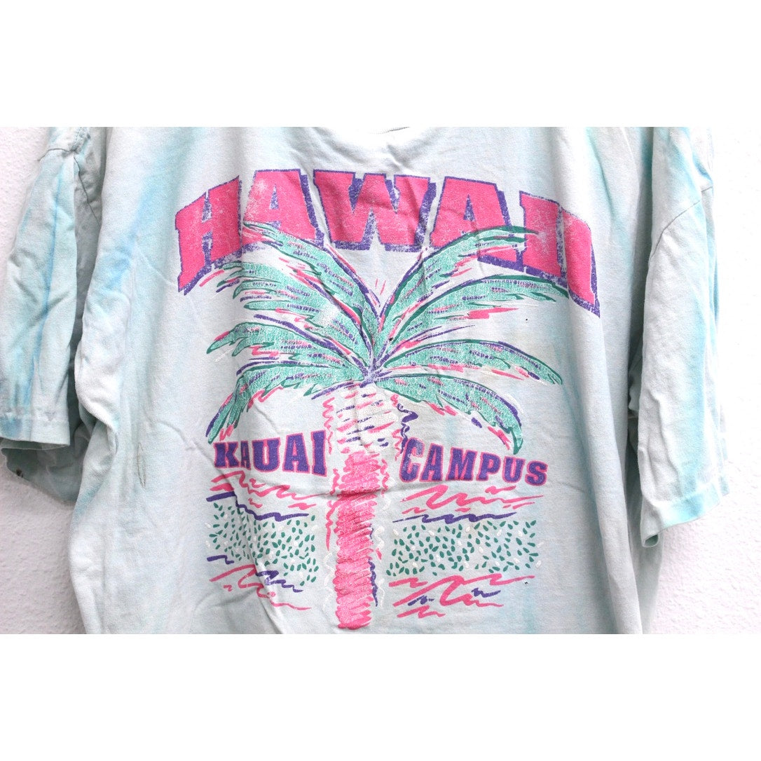 Vintage Kauai Campus Hawaii Crop Top T Shirt XXL 2X