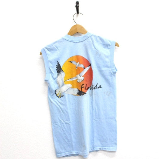 Vintage Florida Seagulls Tank T Shirt Medium