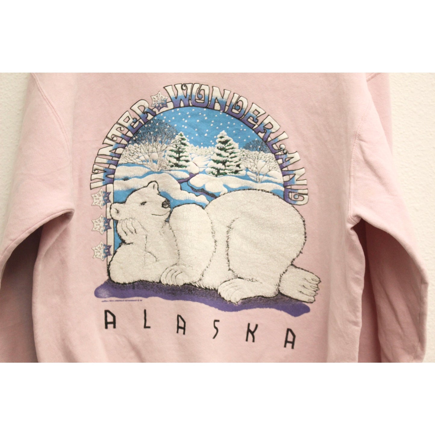 Vintage Alaska Winter Wonderland Sweatshirt Large