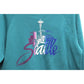 Vintage Seattle Washington Skyline Sweatshirt Large