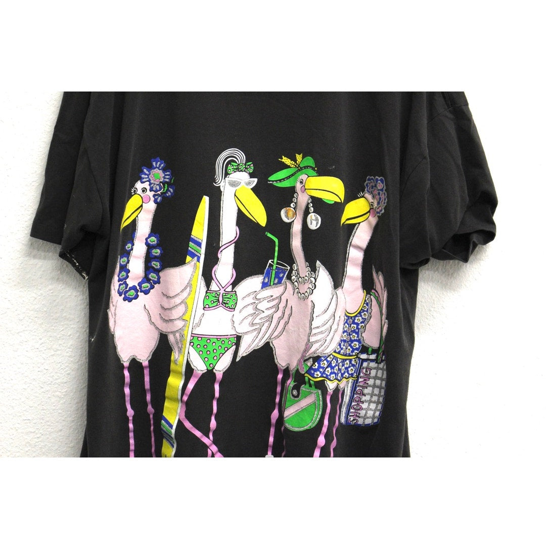 Vintage Fancy FlamingoT Shirt XXL 2X
