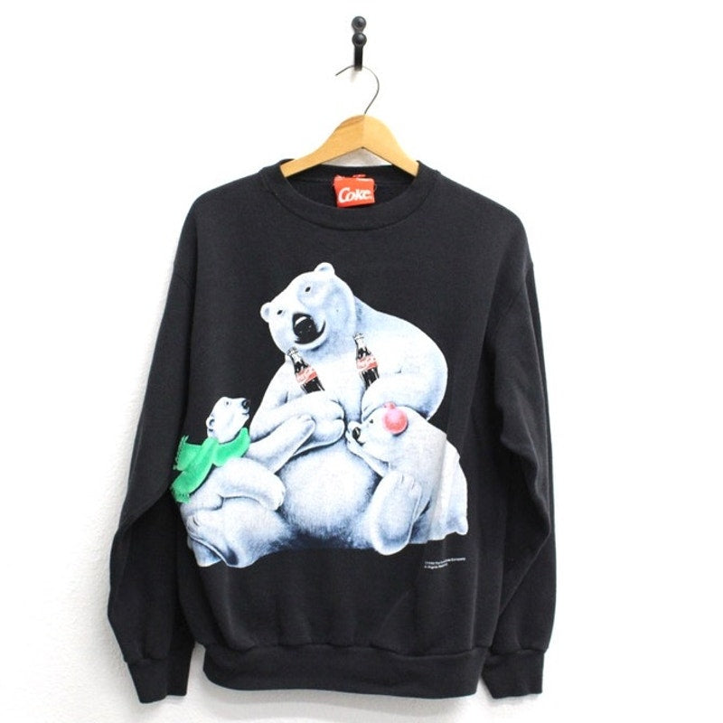 Vintage Coca Cola Polar Bears Sweatshirt Large