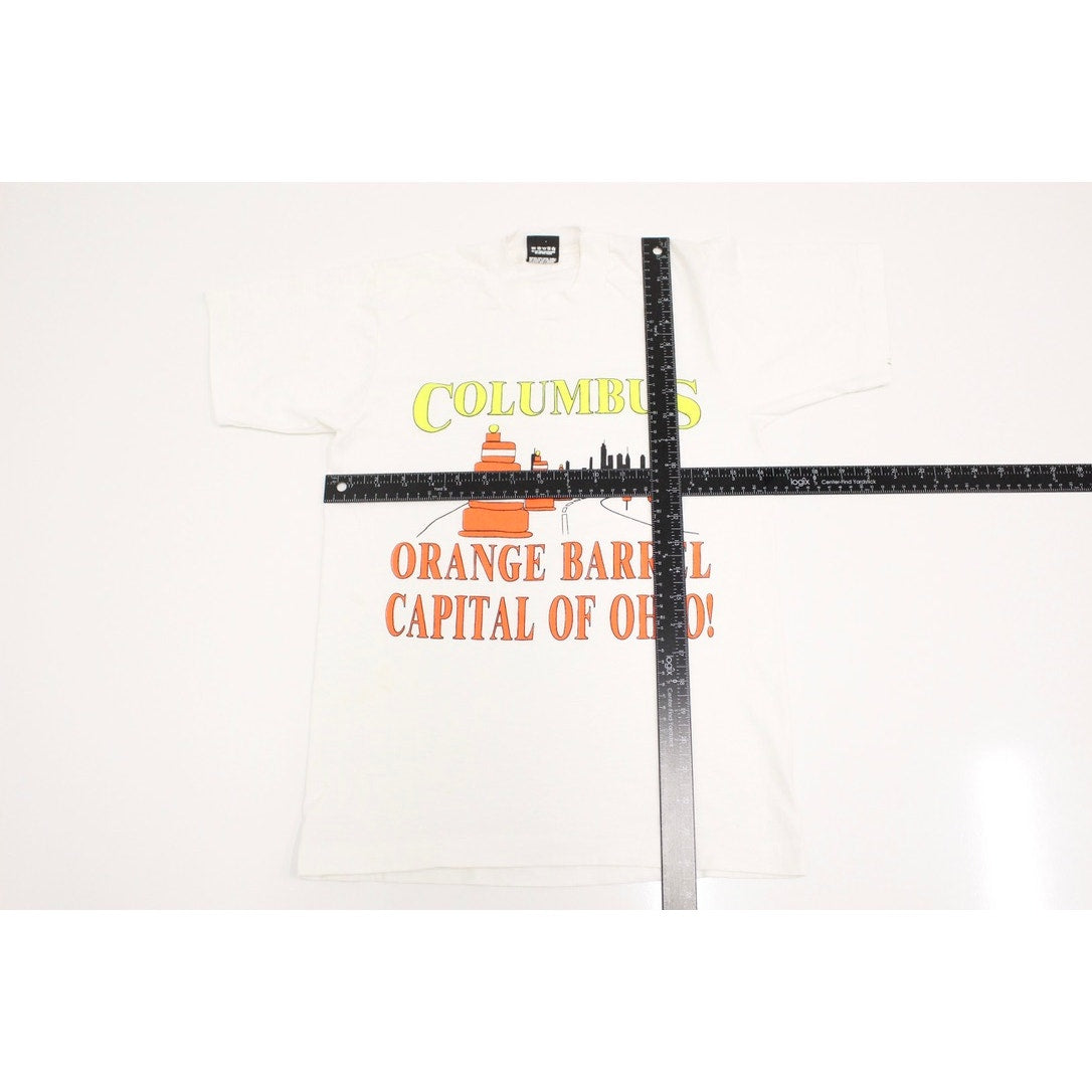 Vintage Columbus Ohio Orange Barrel Capital T Shirt Small