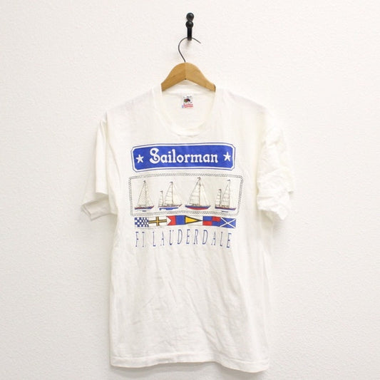 Vintage Fort Lauderdale Florida Sailboats T Shirt Large