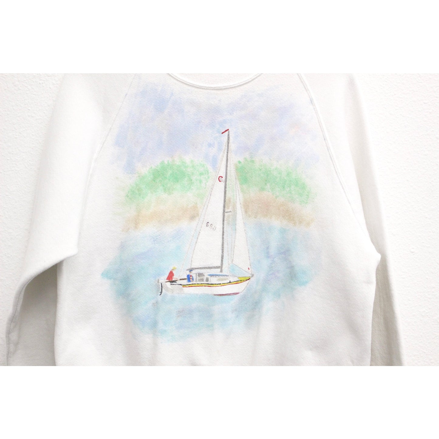 Vintage Sail Boat Sweatshirt XL