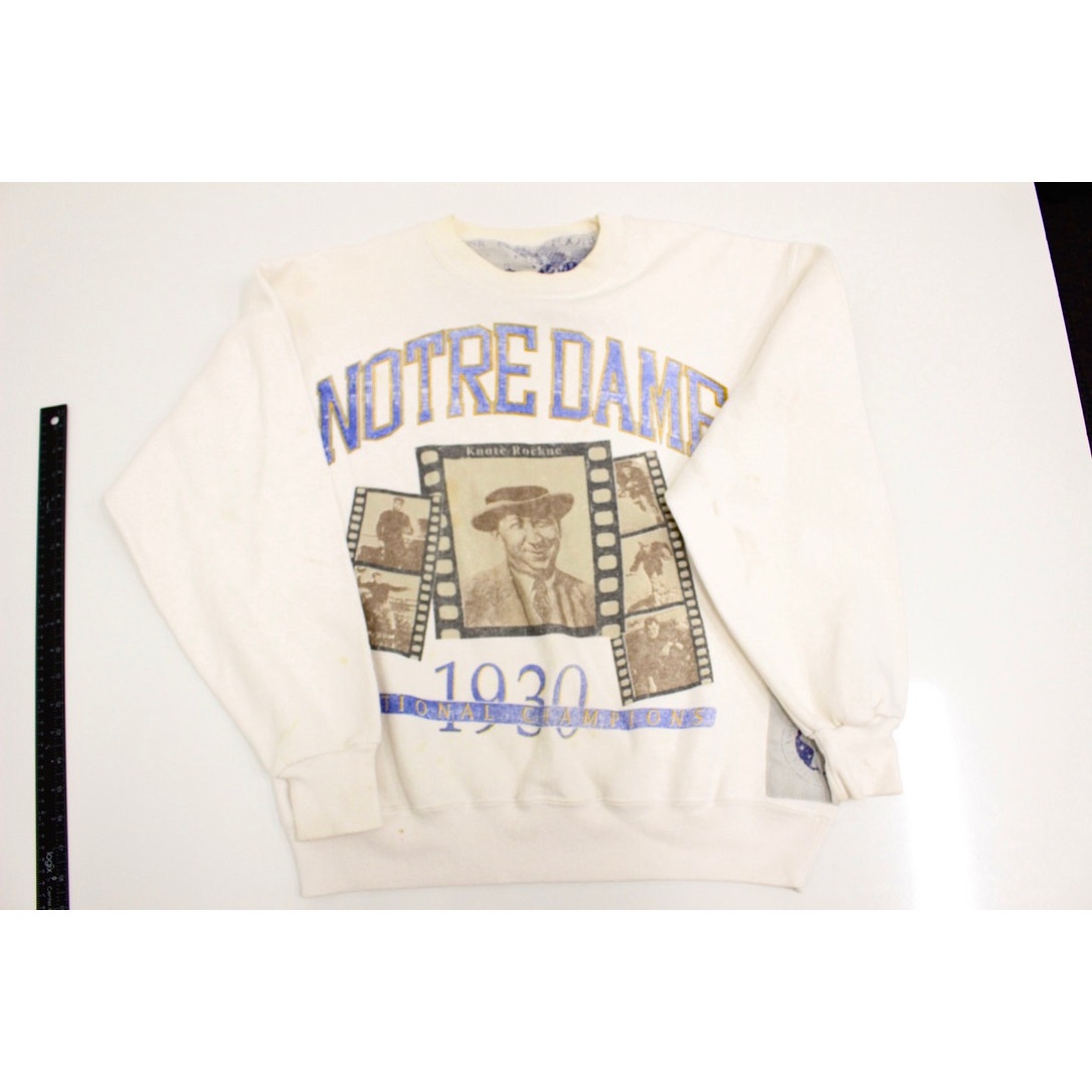 Vintage University of Notre Dame Knute Rockne Sweatshirt Large