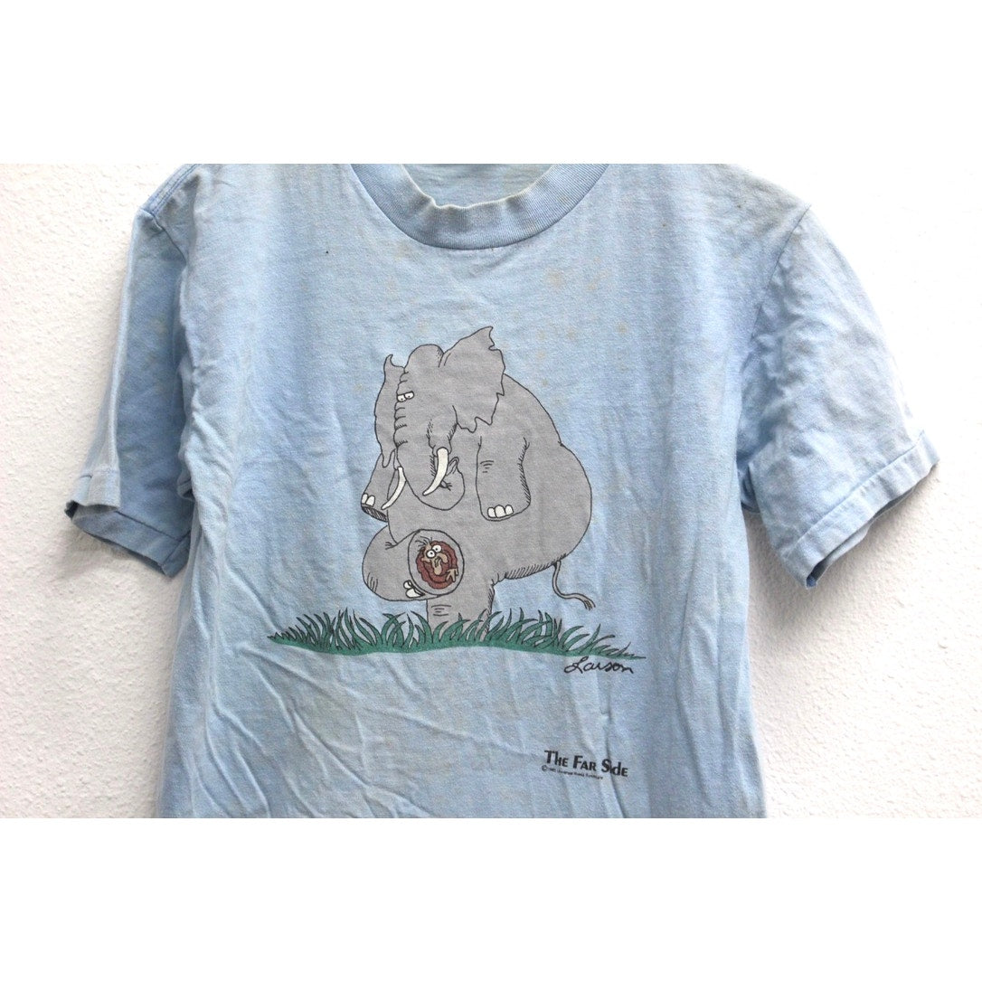 Vintage The Far Side Elephant T Shirt Medium