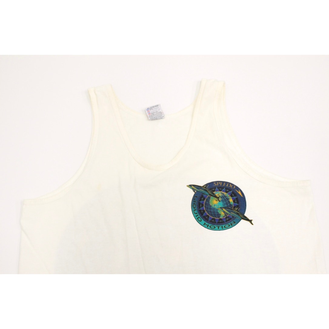 Vintage Speedo Liquid Motion Dolphin Tank Top Large