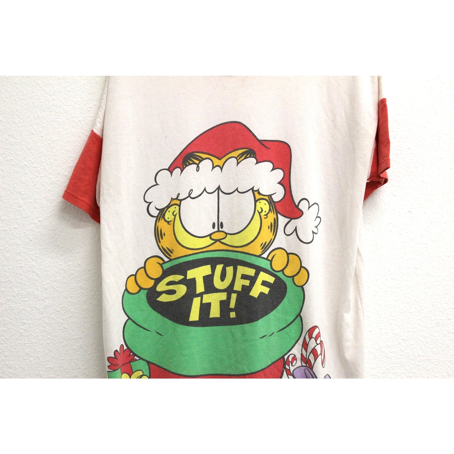 Vintage Garfield Santa Holiday Christmas T Shirt XXL 2X