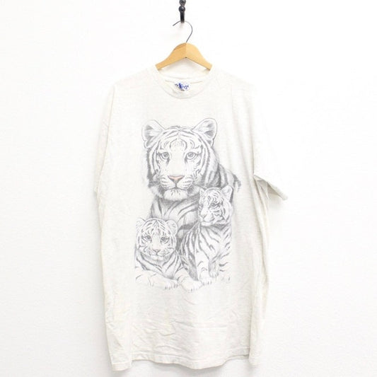 Vintage White Tigers T Shirt XL